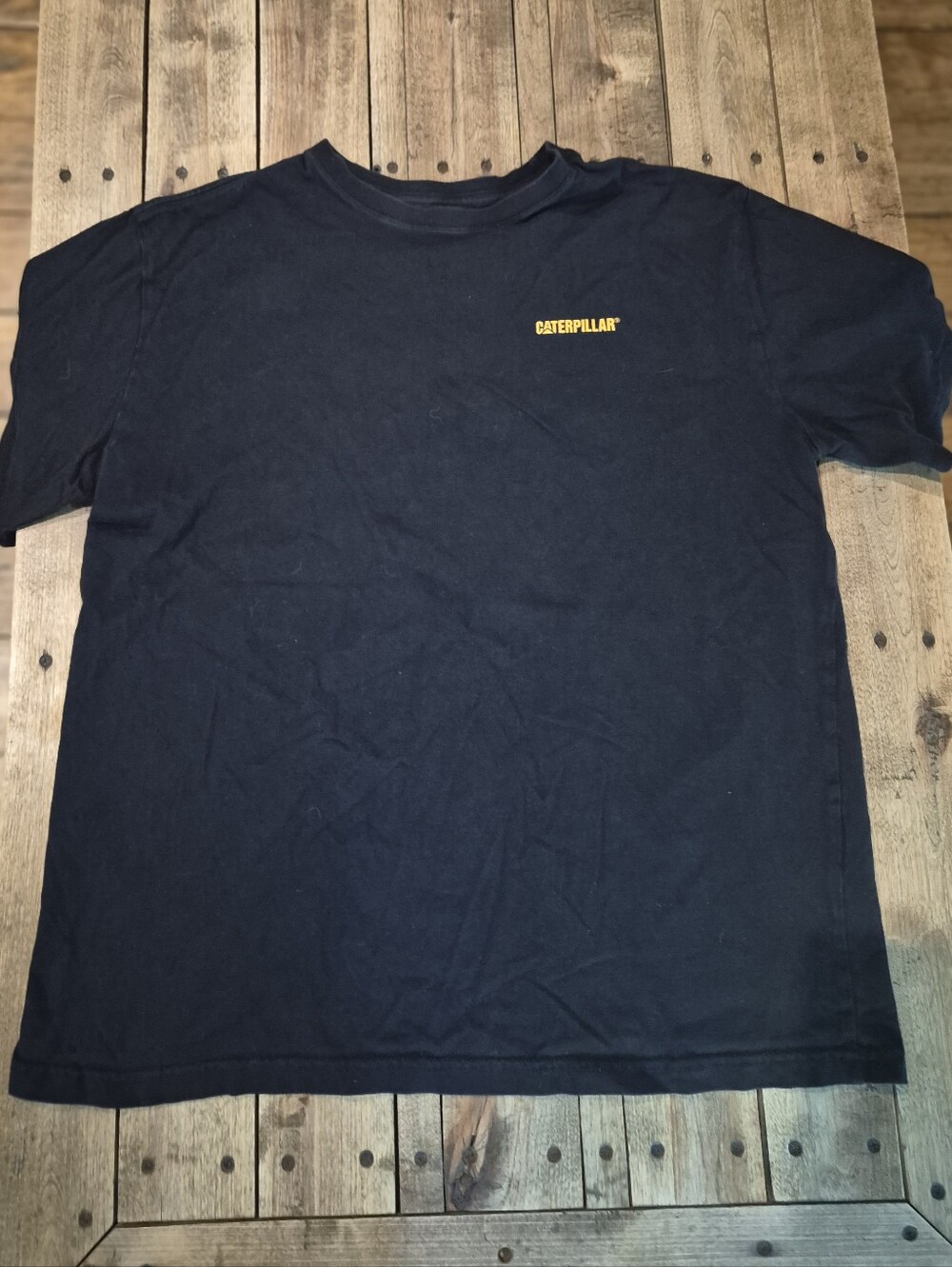 Caterpillar Mens Black Logo Tee Size (Large)